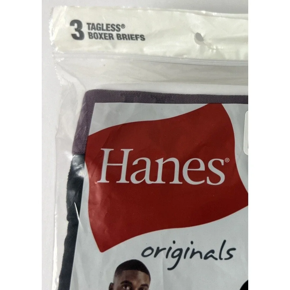 Hanes Boxer Briefs Lot Men 2XL Originals 6 Briefs SuperSoft Bamboo Blue Green A8